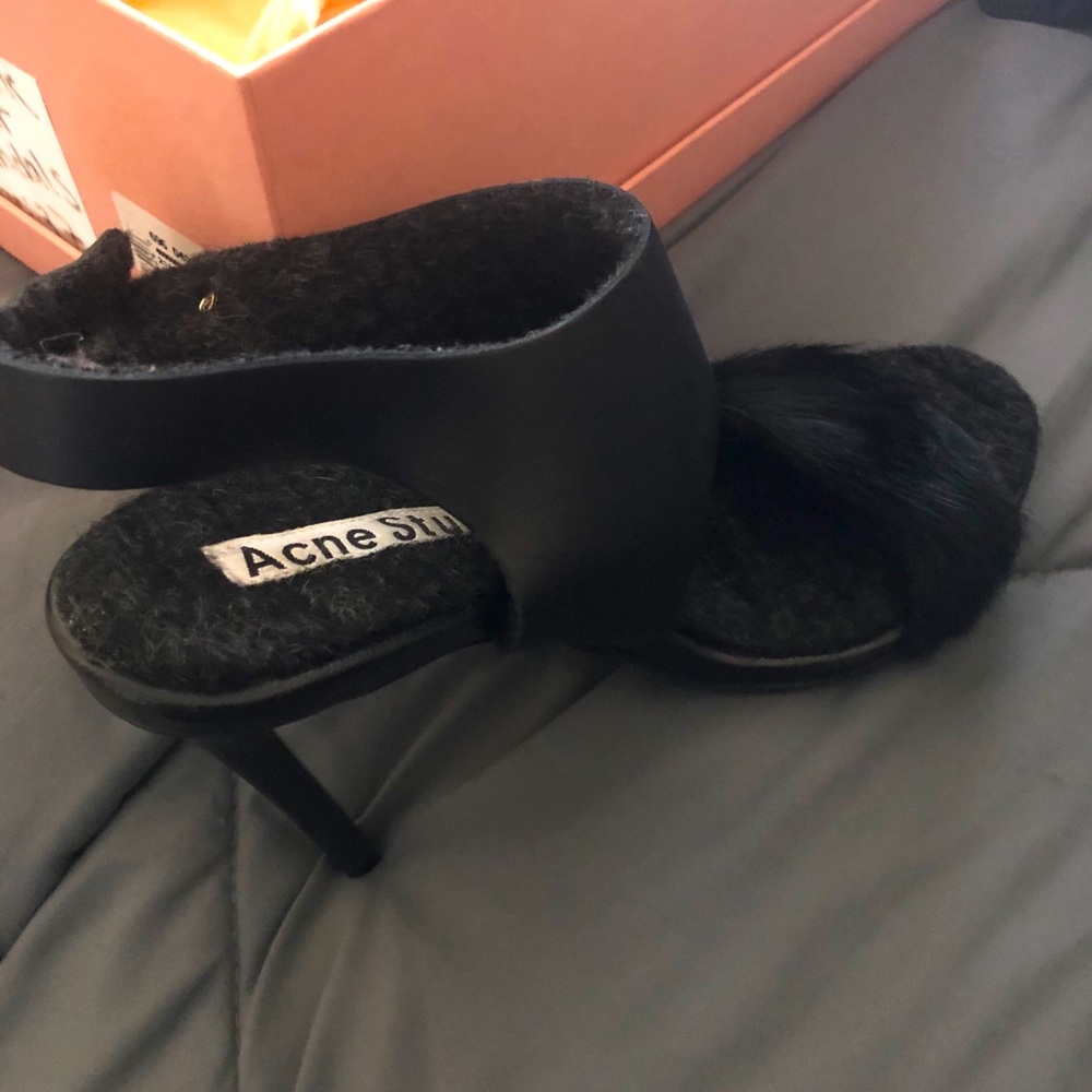 Real Fur heels by Acne Studio